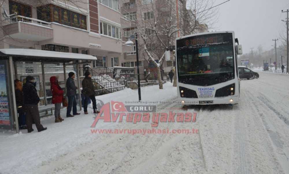 Çorlu'da Kar Esareti