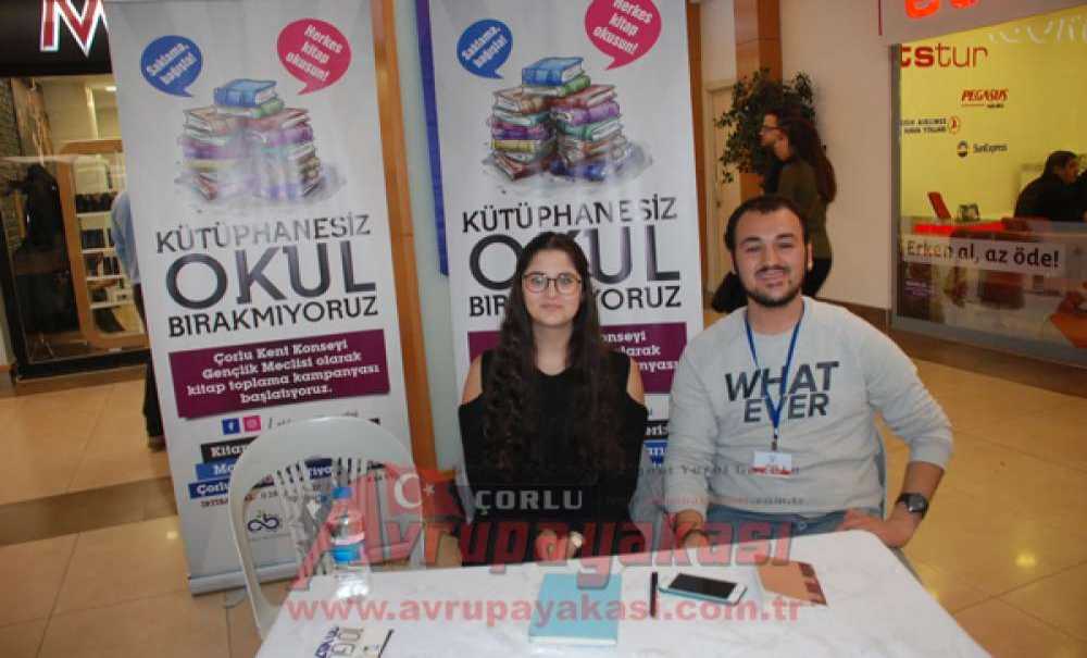 Çorlu Kent Konseyi Gençlik Meclisi Seymen'e Kütüphane Kuracak