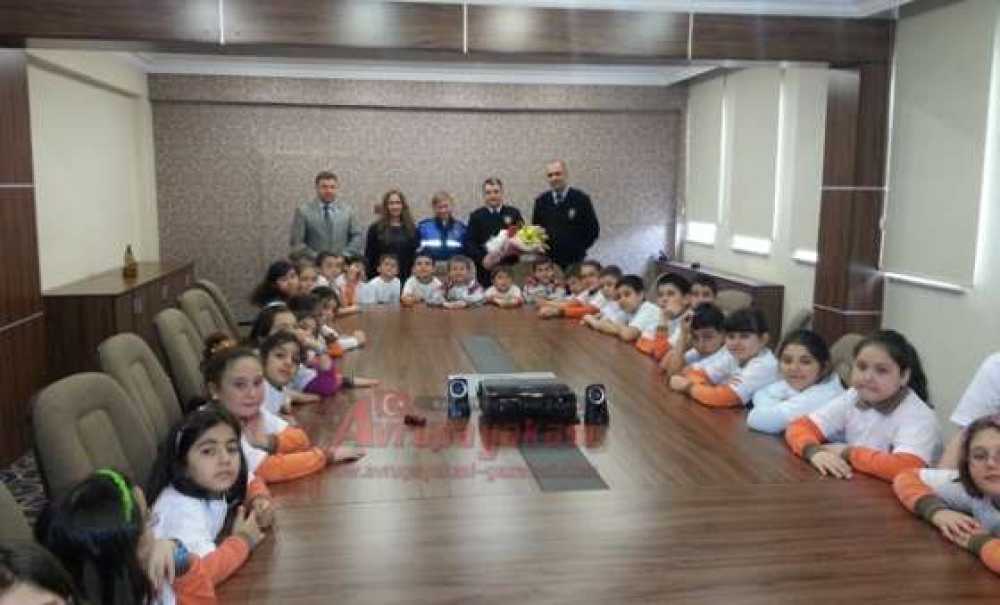 Furtuni Ve İsak Pinhas İlkokulu'ndan Çorlu Emniyetine Ziyaret