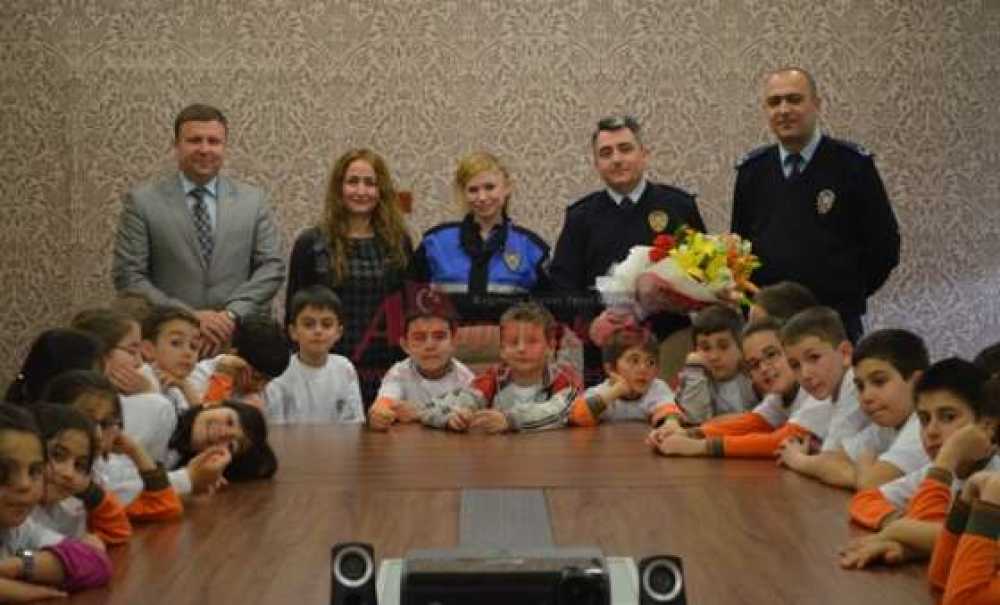 Furtuni Ve İsak Pinhas İlkokulu'ndan Çorlu Emniyetine Ziyaret