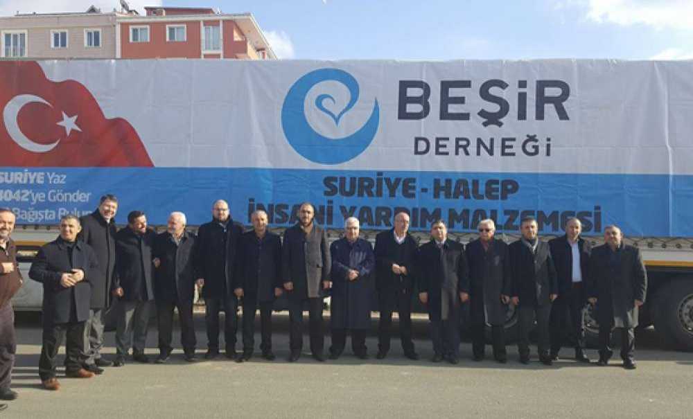 Çorlu'dan Halep'e Kıyafet Ve Bot Gönderildi