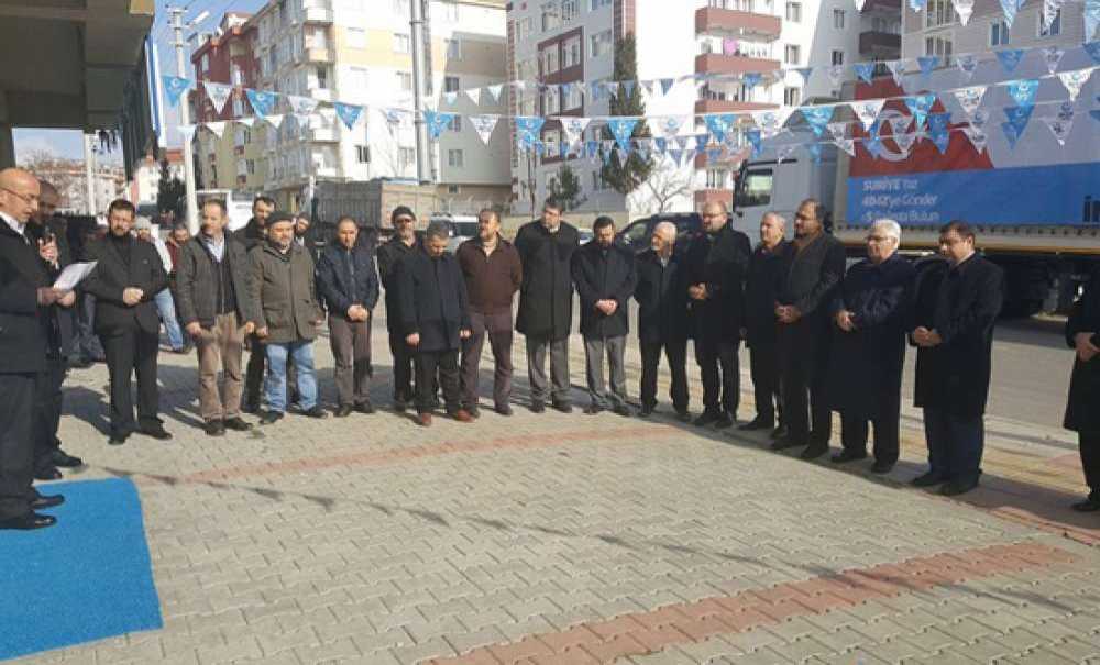 Çorlu'dan Halep'e Kıyafet Ve Bot Gönderildi