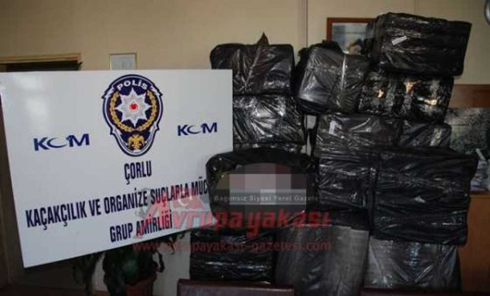 Ev Kiraladı Kaçak Sigara Deposu Yaptı