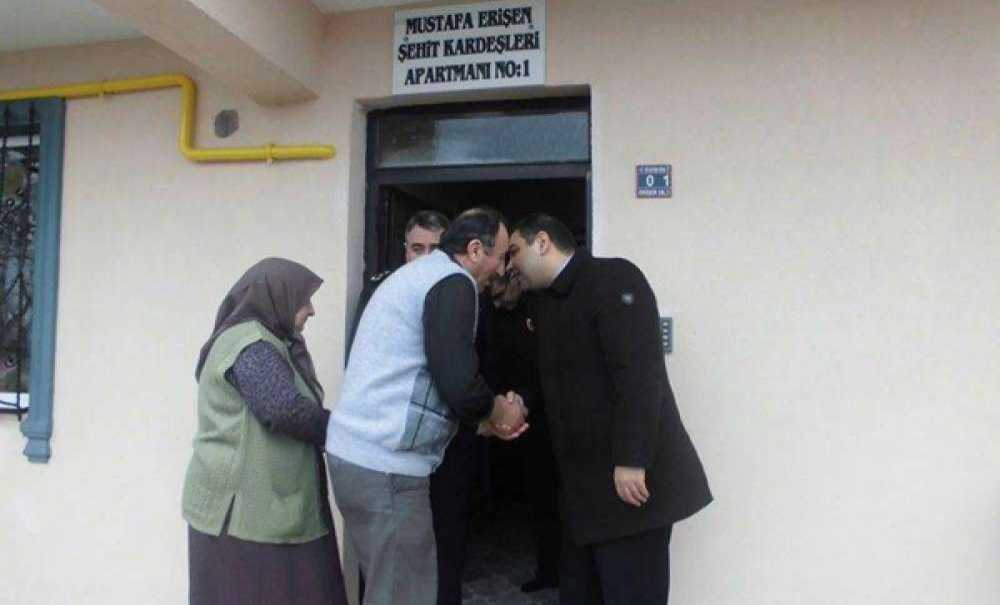 Kaymakam Kızıltoprak Şehit Ailelerine Ziyaretlerini Sürdürüyor
