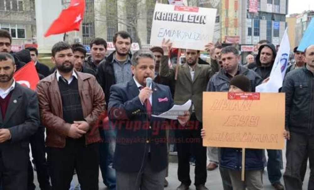 Saadet Partisi'nden Çorlu'da Basın Açıklaması