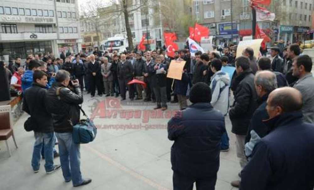 Saadet Partisi'nden Çorlu'da Basın Açıklaması
