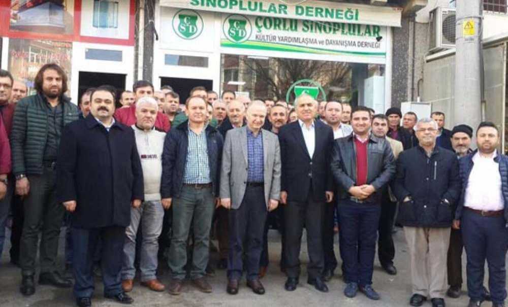 Vali Ceylan'dan Çorlu Sinoplular Derneği'ne Ziyaret