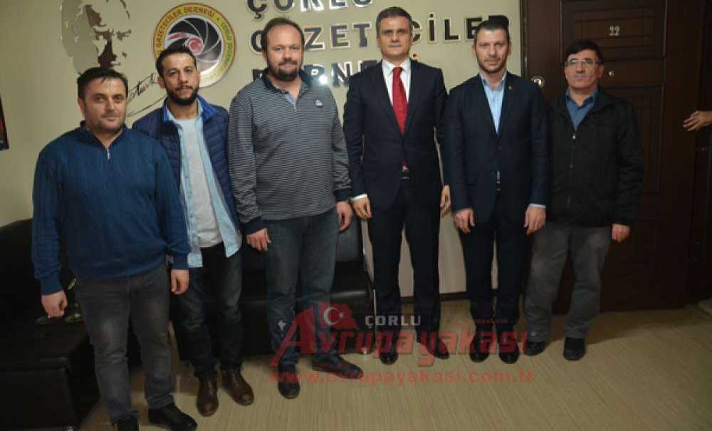 Başsavcı Sekücü'den Çorlu Gazeteciler Derneği'ne Ziyaret