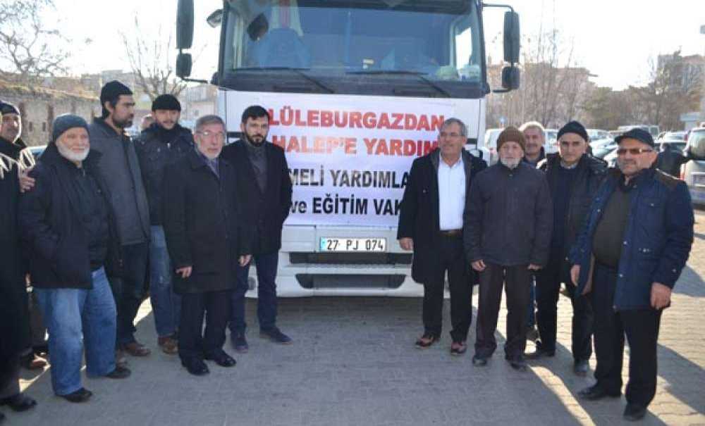 Lüleburgaz'dan Haleplilere Yardım