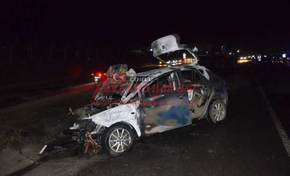 Feci Kazada Yanarak Öldü