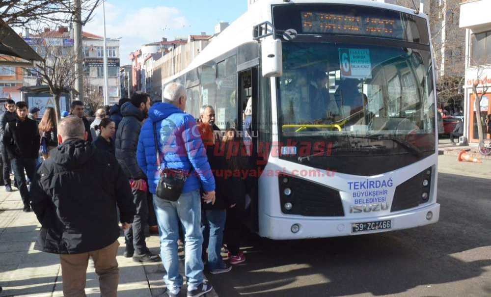 Tekirdağ'da Ulaşıma Zam Yolda