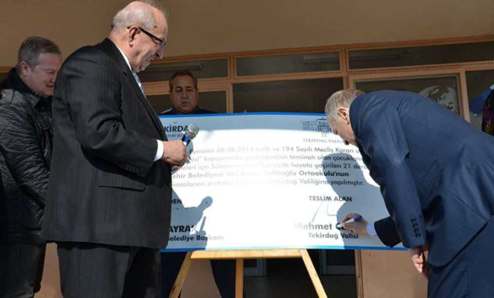 Vali Enver Salihoğlu İlkokulu Devir Teslim Töreni Gerçekleştirildi
