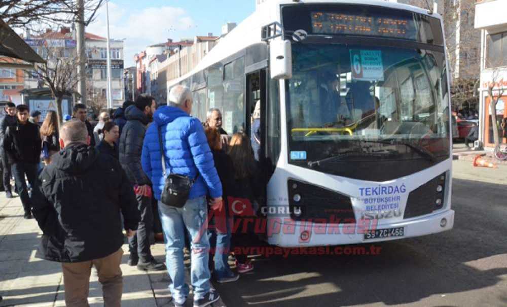 Çorlu'da Ulaşıma Zam
