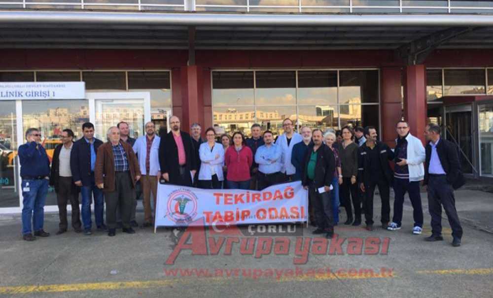 Çorlu'da Doktorlardan Süre Açıklaması“Beş Dakikada Muayeneye Hayır Hastaya Yeterli Süre”