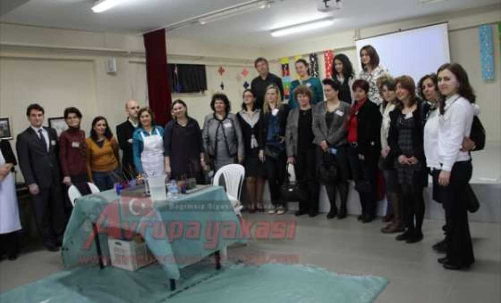 Çorlu Ksd Ve Cezzar Mustafa Ersin Ortaokulu`ndan Konuk Öğrencilere Ebru Etkinliği