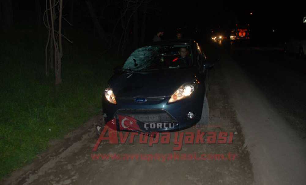 Otomobilin Çarptığı Yaya Yaralandı