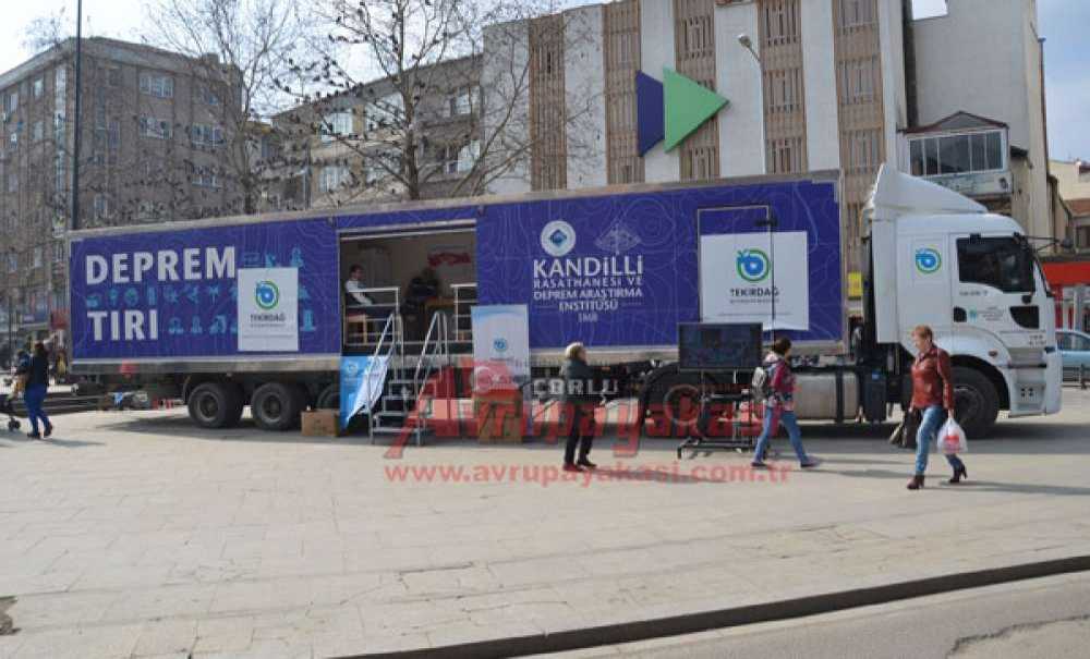 Deprem Tırı Çorlu'da