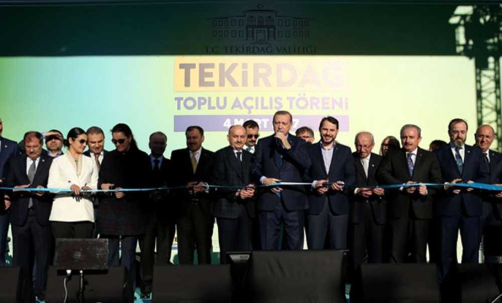 Cumhurbaşkanı Erdoğan, Tekirdağ'da