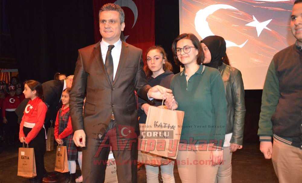 İstiklal Marşı'nın Kabulünün 96. Yıldönümü Çorlu'da Kutlandı