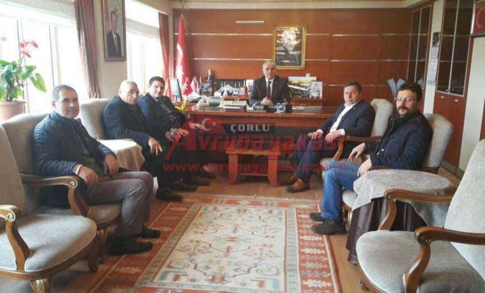 Ziraat Odasının Yeni Yönetiminden Kaymakam Kılıç'a Ziyaret