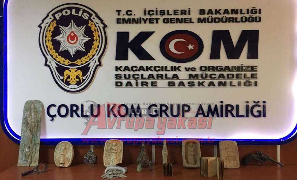 Çorlu'da Tarihi Eser Ele Geçirildi