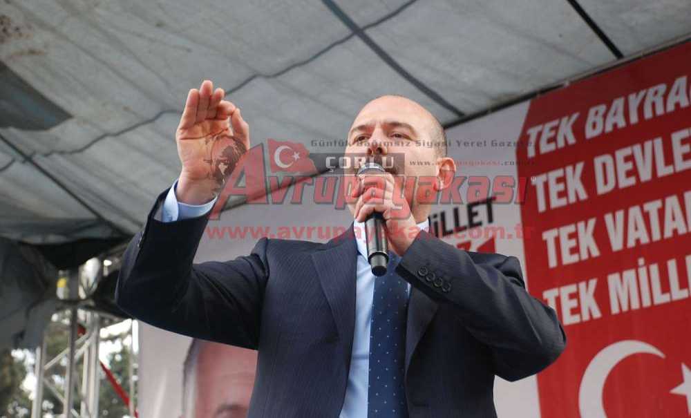 İçişleri Bakanı Süleyman Soylu Çorlu'da