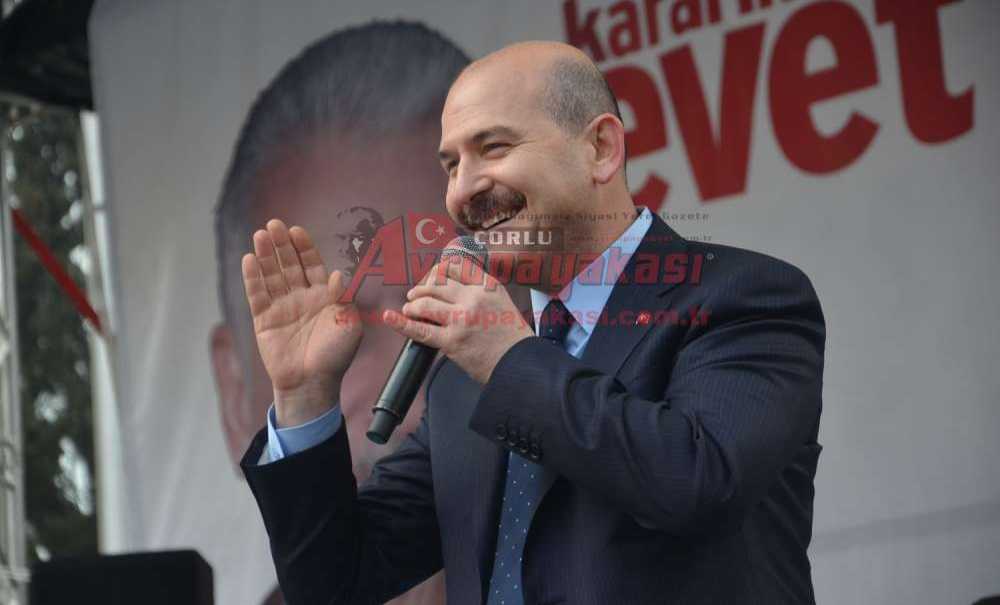 İçişleri Bakanı Süleyman Soylu Çorlu'da