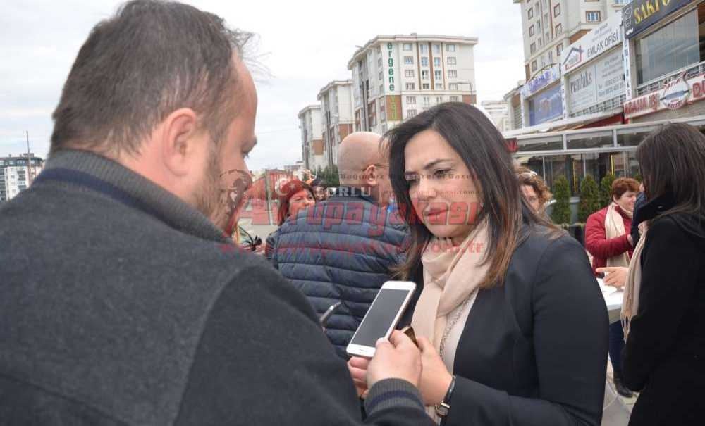 Chp Tekirdağ Milletvekili Candan Yüceer Çorlu'da ‘Hayır' Çalışması Yaptı