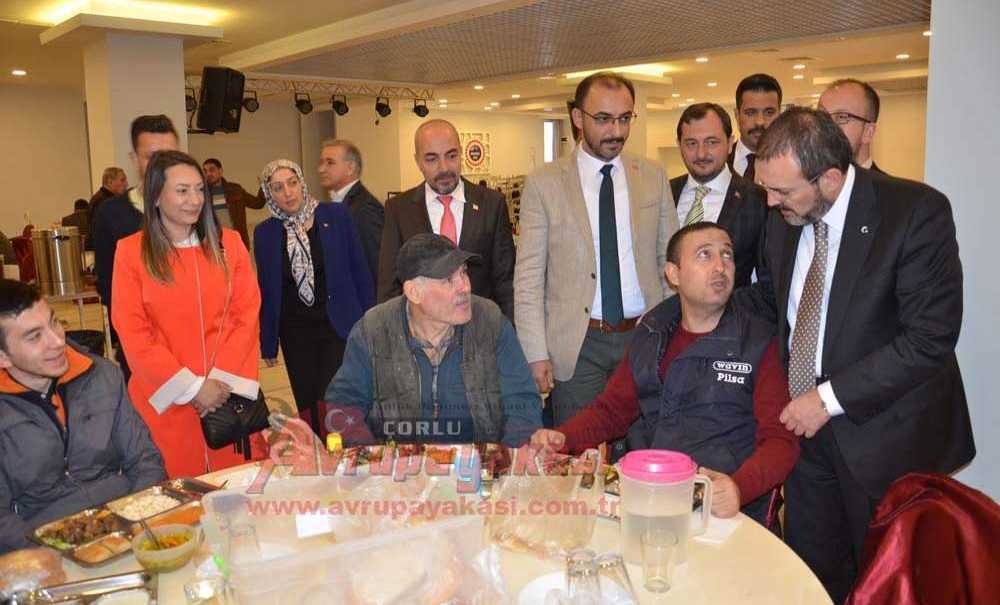 Eski Bakan Mahir Ünal Çorlu'da