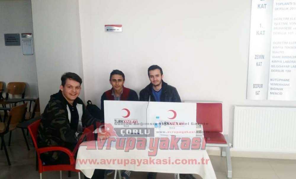 Çorlu Myo'dan Kan Bağışı