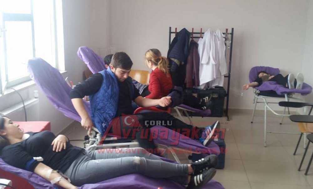 Çorlu Myo'dan Kan Bağışı