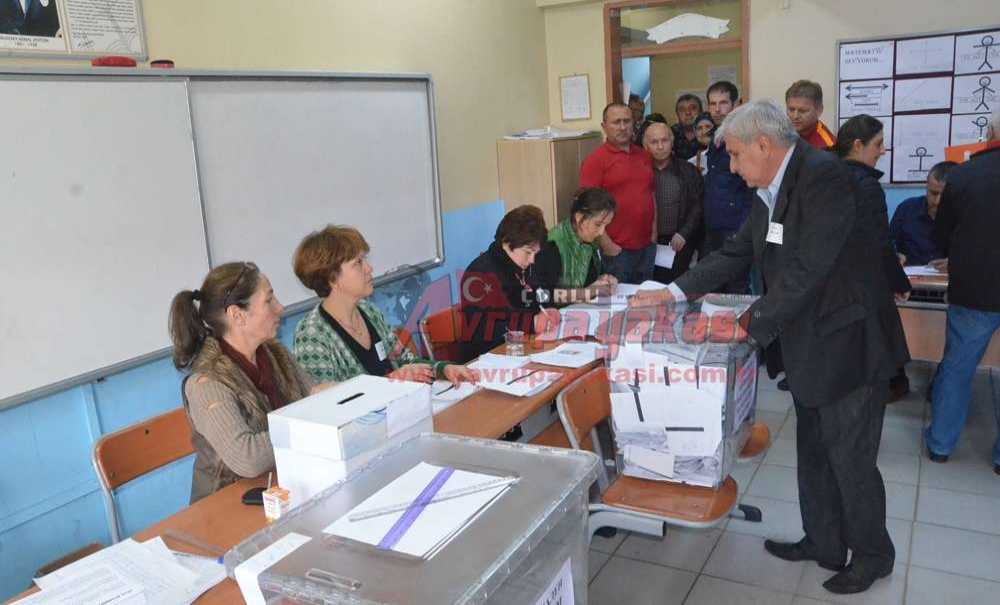 Çorlu'daki Bulgaristan Vatandaşları Sandık Başına Gitti