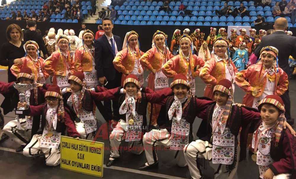 Çorlulu Folklorcular Marmara Şampiyonu