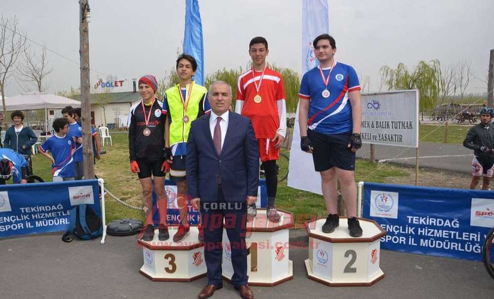 Bisiklet İl Birinciliği Yarışları Çorlu'da Yapıldı