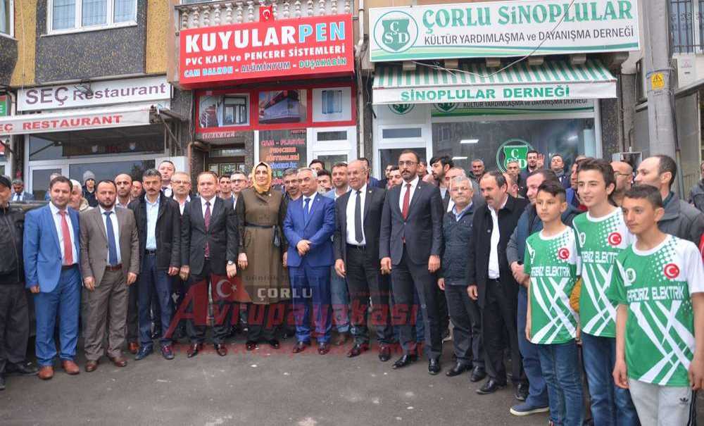 Bakan Yardımcısı Ersoy'dan Çorlu Sinoplular Derneği'ne Ziyaret