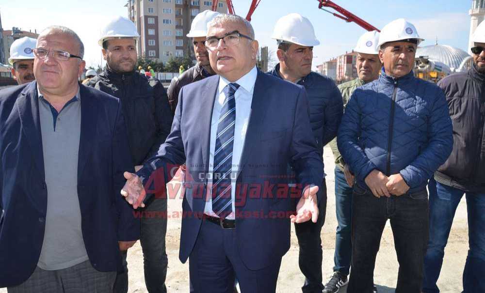 Atakent Kapalı Pazaryerine İlk Beton Döküldü