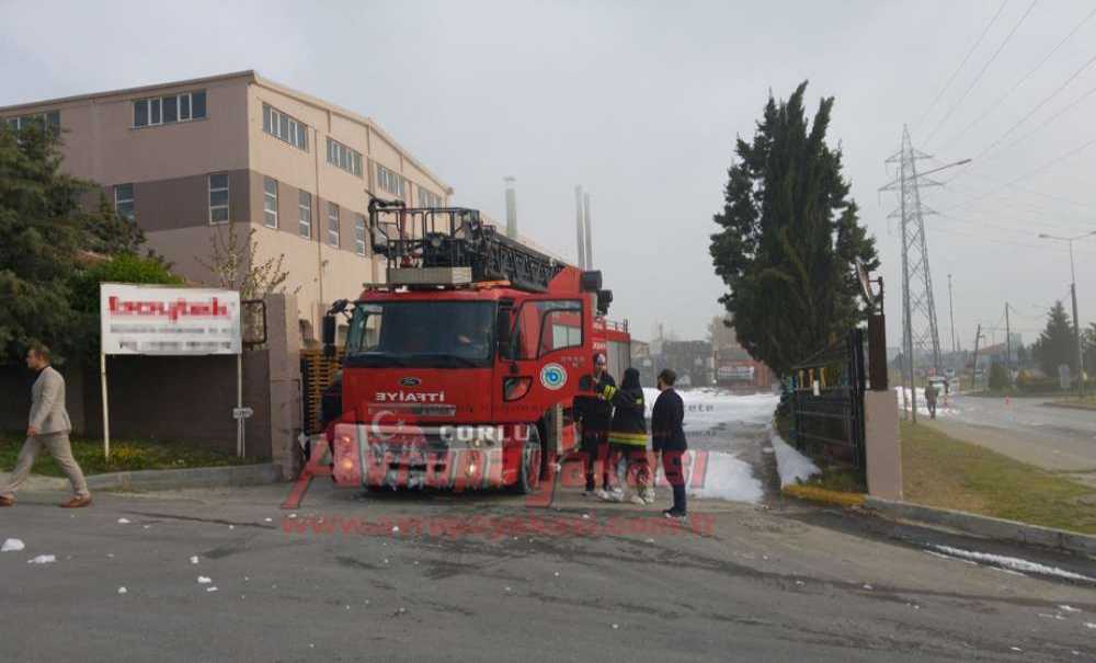 Çerkezköy'de Fabrika Yangını