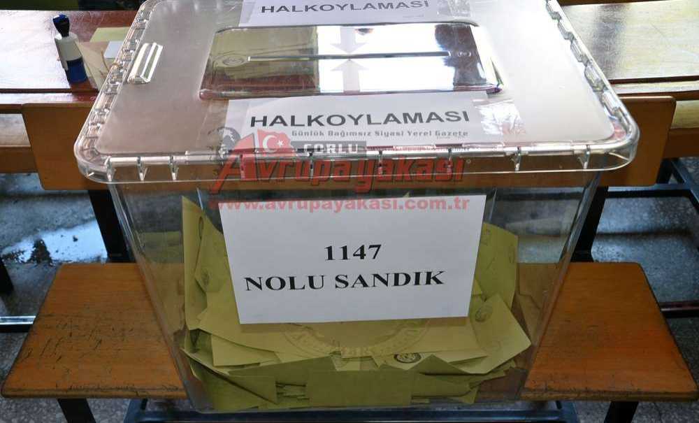 Tekirdağ'ın Referandum Sonuçları Belli Oldu