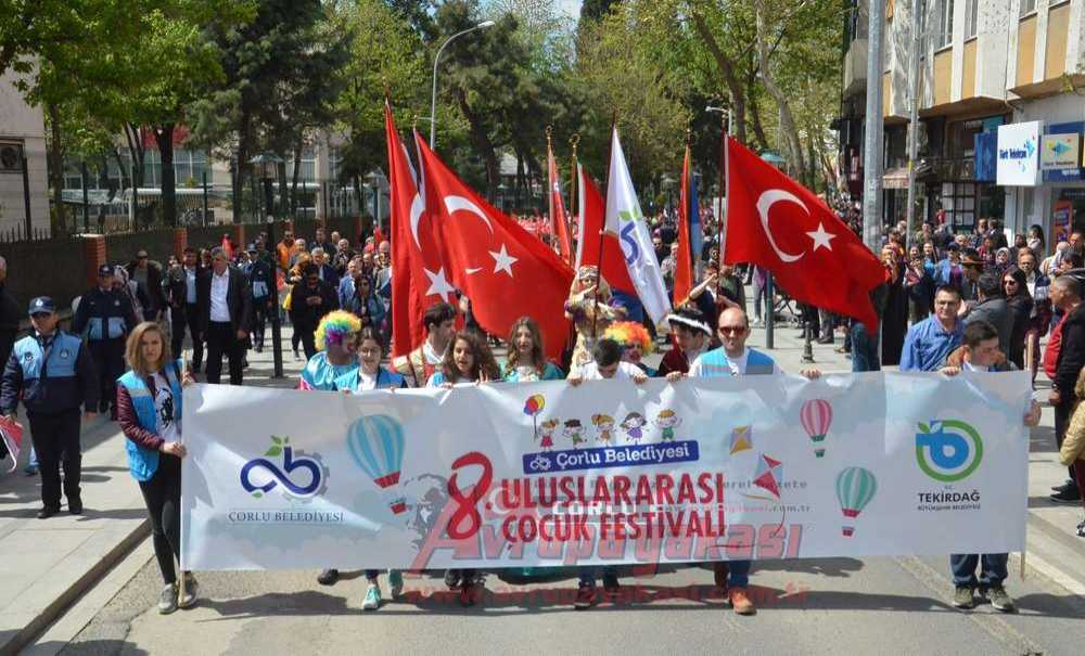 Çorlu Belediyesi 8. Uluslararası Çocuk Festivali Sona Erdi