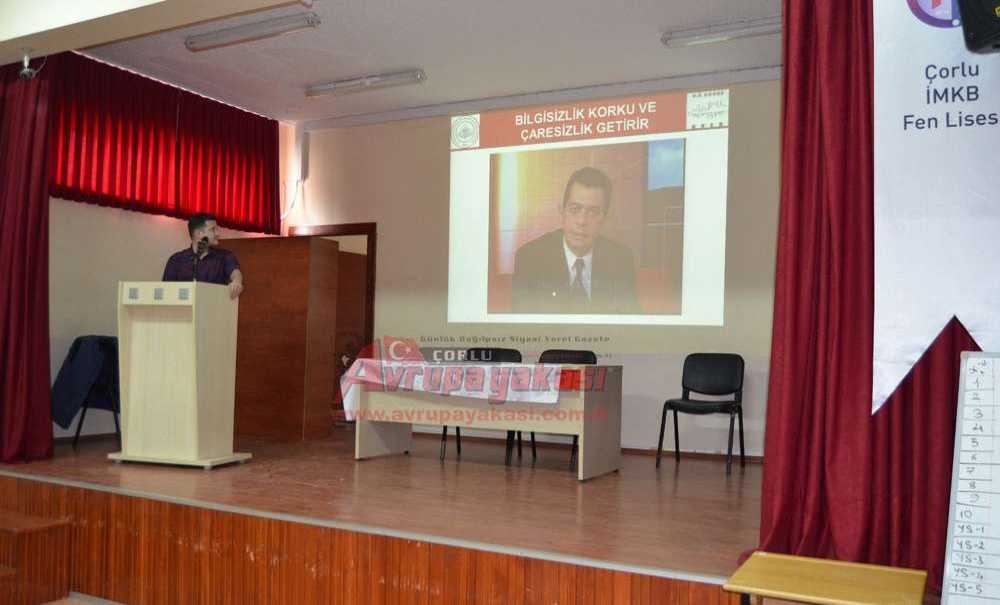 Çorlu İmkb Fen Lisesi Öğrencilerine Temel Afet Bilinci Eğitimi