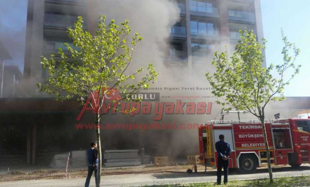 İnşaatta Yangın Paniği