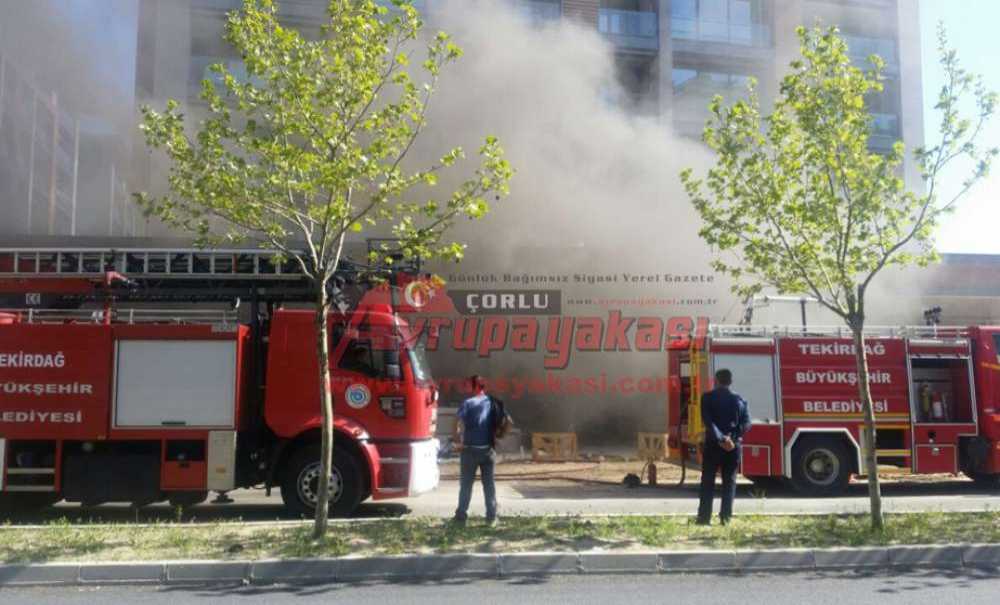 İnşaatta Yangın Paniği