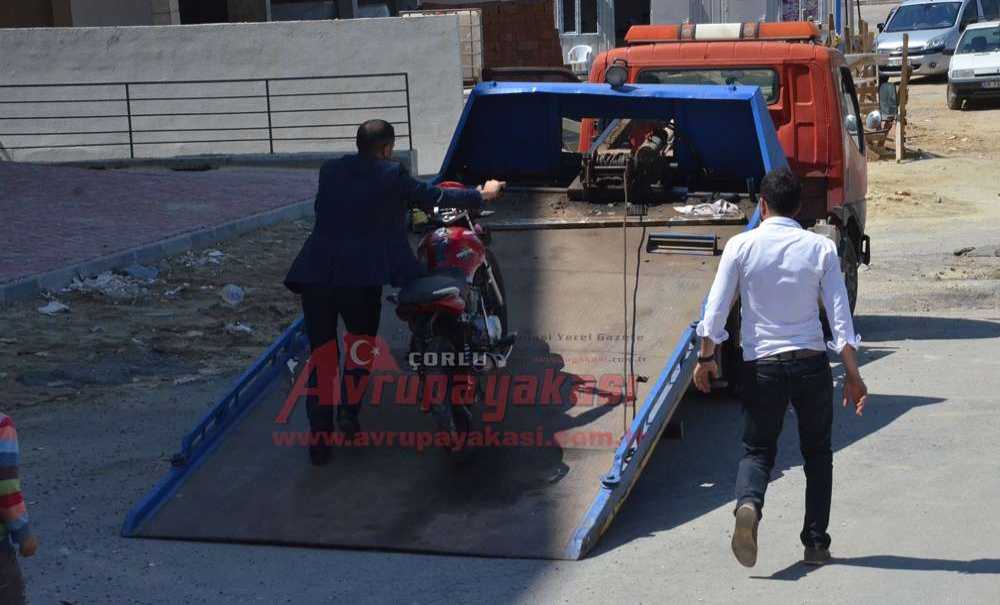 Çalıntı Motosiklet Terk Edilmiş Halde Bulundu