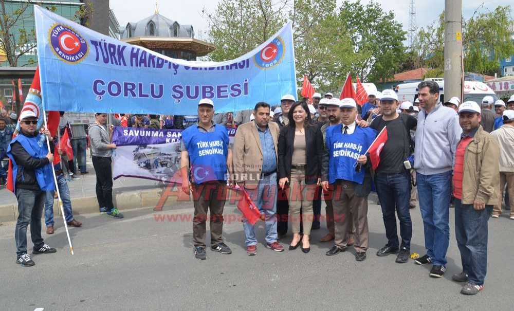 Çorlu'da 1 Mayıs Kutlandı