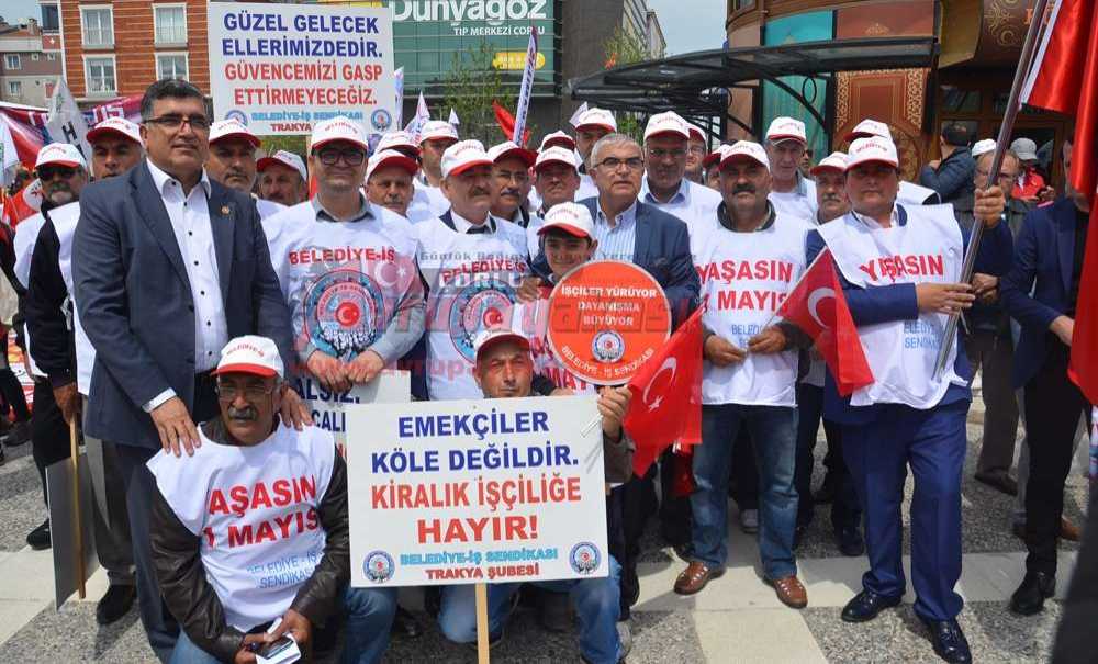 Çorlu'da 1 Mayıs Kutlandı