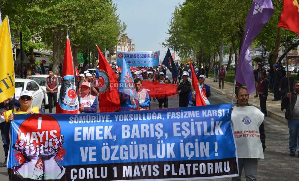 Çorlu'da 1 Mayıs Kutlandı