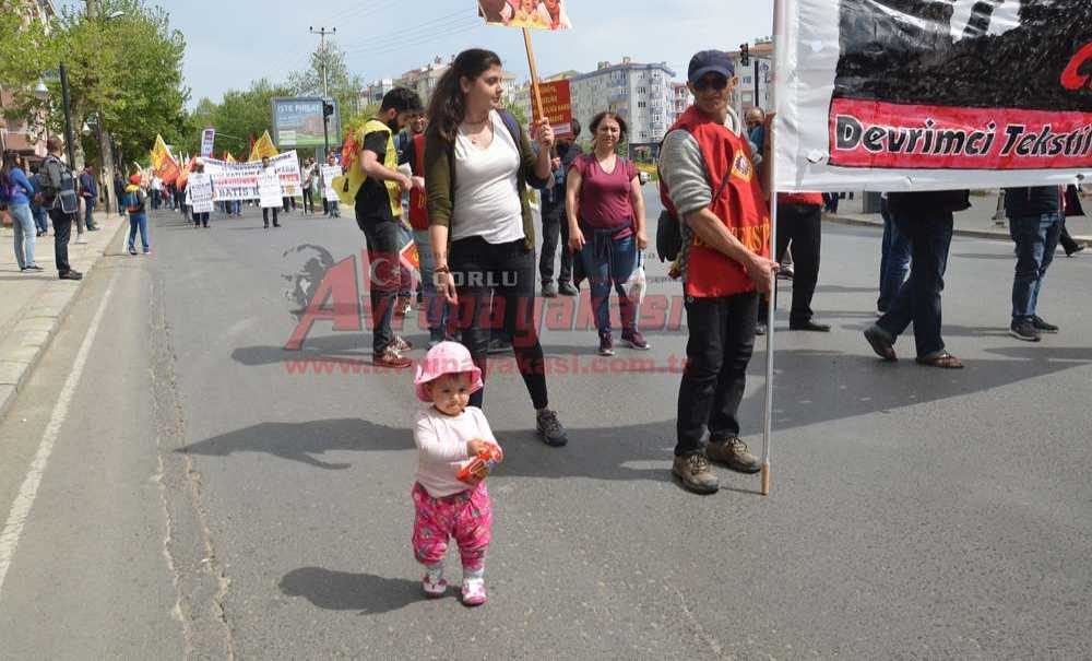 Çorlu'da 1 Mayıs Kutlandı
