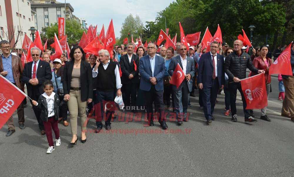 Çorlu'da 1 Mayıs Kutlandı