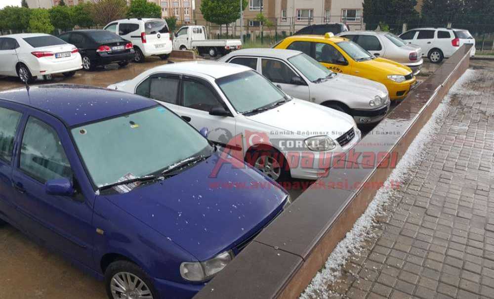 Çorlu'ya Dolu Sürprizi