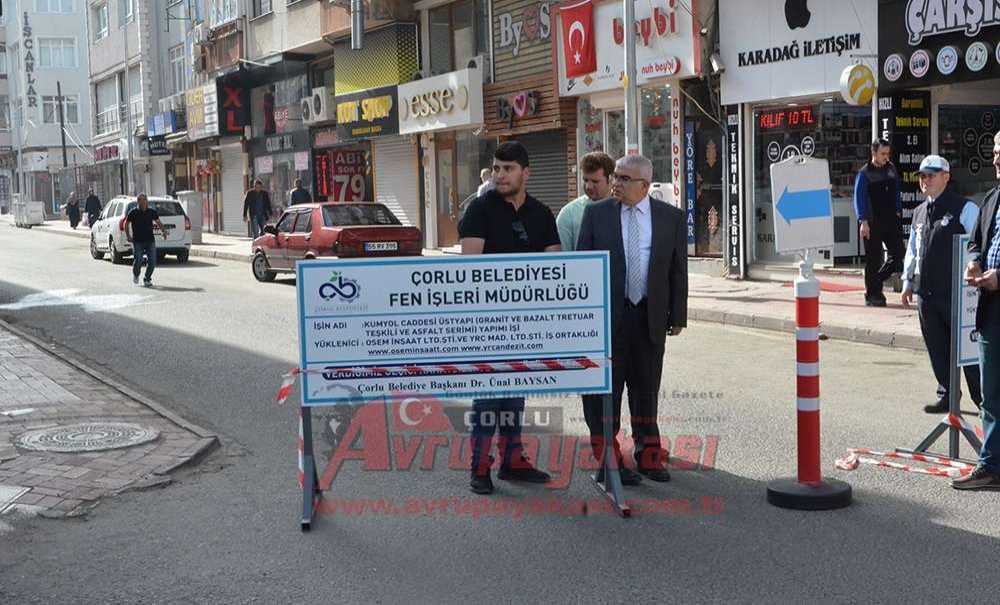 Başkan Baysan Üstyapı Çalışmalarını İnceledi